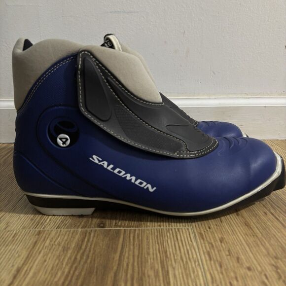 Salomon Nordic 4 Cross Country Ski Boots Men’s US 9.5 EU 43 Blue SNS Profil READ main image 6